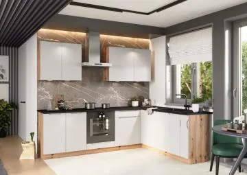 Szafka pod zlew ISABEL D60ZL P/L szary mat/dąb artisan