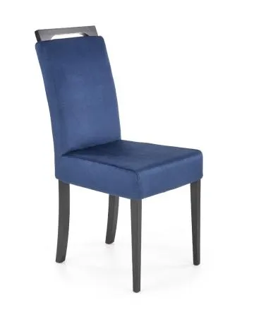 Krzesło tapicerowane CLARION 2 VELVET granatowe
