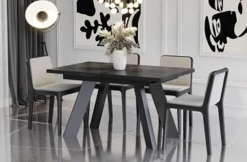 Stół rozkładany COMO 130(210)x80 beton ciemny