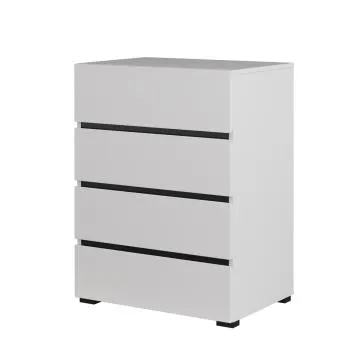 Komoda CROSS 4S 60cm biała/czarna