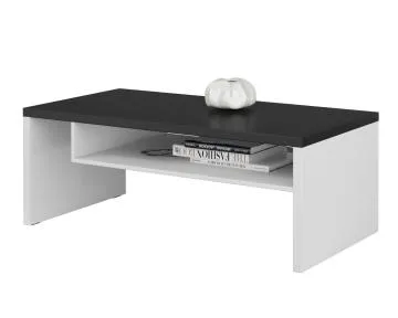 Stolik kawowy CROSS 120x60 biały/czarny