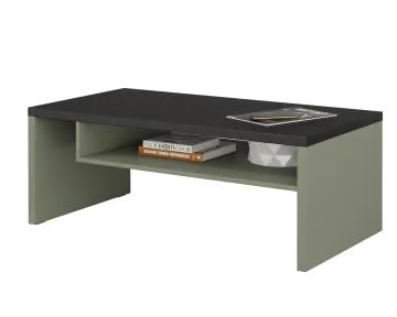 Stolik kawowy CROSS 120x60 zielony/czarny
