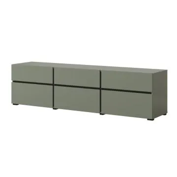 Szafka RTV CROSS 3K3S 180cm zielona/czarna