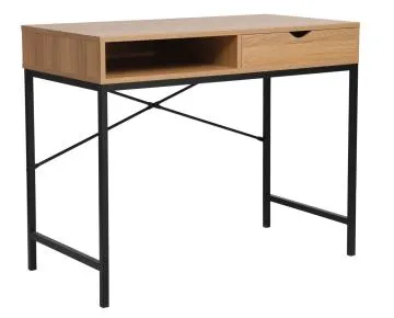 Biurko B-027 dąb/czarne