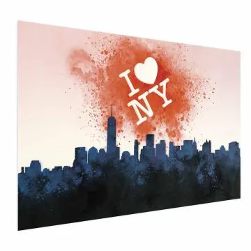 Plakat I love NY 30x21 cm bez ramy bez marginesu
