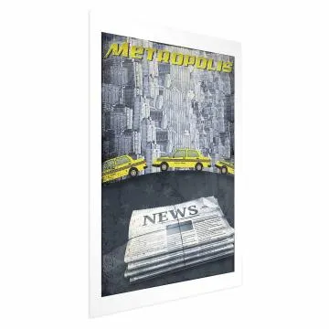 Plakat Metropolis 21x30 cm bez ramy z marginesem