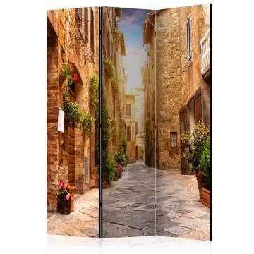Parawan jednostronny Miasta 135x172 cm 3-częściowy beżowy