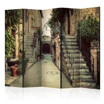 Parawan akustyczny Miasta 225x172 cm 5-częściowy beżowy