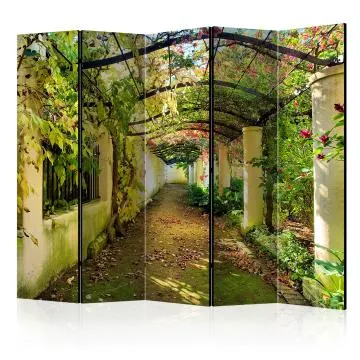 Parawan akustyczny Pejzaże 225x172 cm 5-częściowy wielokolorowy
