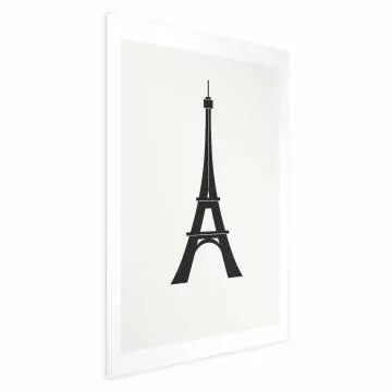 Plakat Wieża Eiffla 60x90 cm bez ramy z marginesem