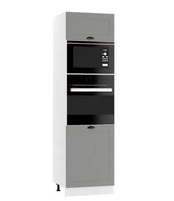 Szafka pod piekarnik i mikrofalę 60 ADELE D60 PK MV/2133 P/L szary mat