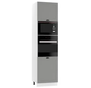 Szafka pod piekarnik i mikrofalę 60 ADELE D60 PK MV/2333 P/L szary mat