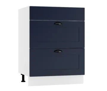Szafka kuchenna stojąca 60 ADELE D60PC S/2 granatowa mat