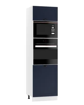 Szafka pod piekarnik i mikrofalę 60 ADELE D60 PK MV/2133 P/L granatowa mat