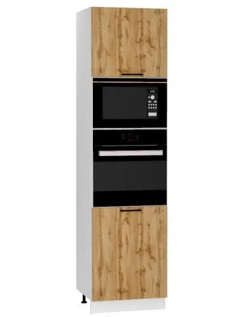 Szafka pod piekarnik i mikrofalę 60 BONO D60 PK MV/2333 P/L dąb złoty
