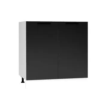 Szafka pod zlew 80 DENIS D80ZL czarna mat