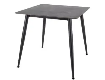Stół RION 80x80 cm czarny marmur