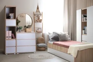 Komoda dla dzieci DALIA 80cm buk/szara