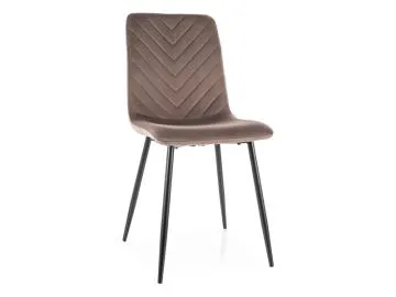 Krzesło tapicerowane DAREN VELVET cappuccino