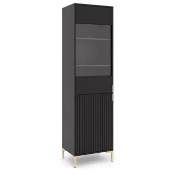 Witryna FLINN 2D 52cm czarna mat