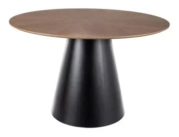Stół okrągły Angel 120 cm dąb czarny