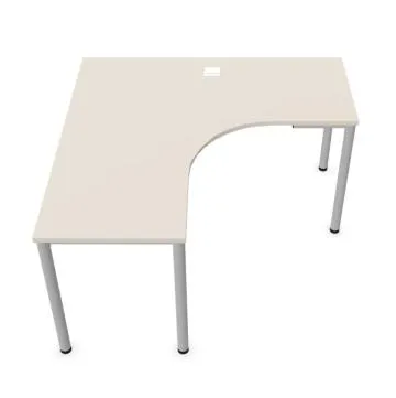 Biurko narożne EASY SPACE I-LEG LS 140x140cm kaszmirowe