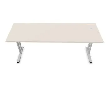 Biurko EASY SPACE C-LEG RC 180x60cm kaszmirowe