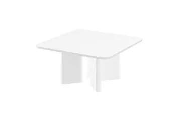 Stolik kawowy DIVERSO 80x80 biały mat