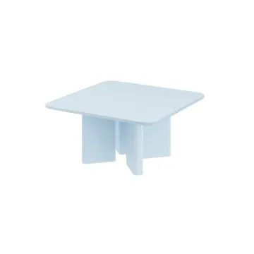 Stolik kawowy DIVERSO 80x80 jasny niebieski