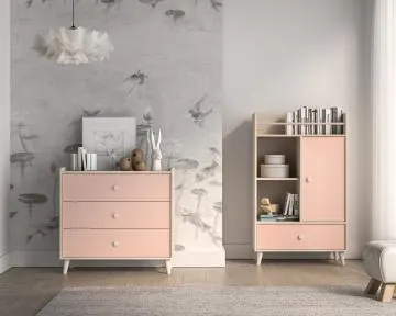 Komoda dziecięca MELLY 06 różowa