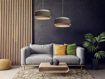 Lampa wisząca ERUTAN DUDU kremowa/szara/beżowa