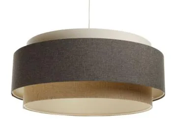 Lampa wisząca ERUTAN DUDU kremowa/szara/beżowa