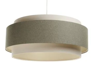 Lampa wisząca ERUTAN DUDU kremowa/zielona