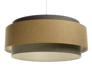 Lampa wisząca ERUTAN DUDU szara/beżowa