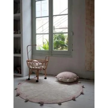 Dywan dziecięcy BUBBLY VINTAGE NUDE 120x120 beżowy