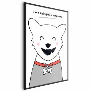 Plakat Piesek Harry 21x30 cm z ramą czarną bez marginesu
