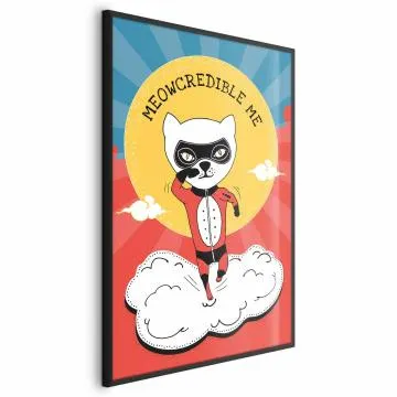 Plakat Szanowny kot 21x30 cm z ramą czarną bez marginesu