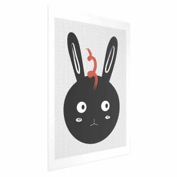 Plakat Królik widzi wszystko 40x60 cm bez ramy z marginesem