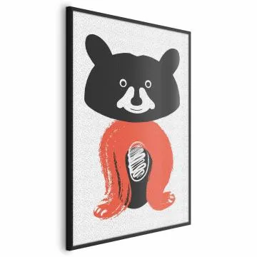 Plakat Sympatyczny szop 40x60 cm z ramą czarną bez marginesu