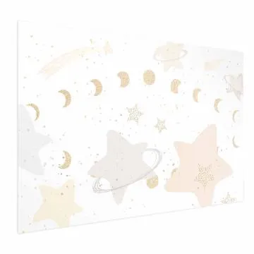 Plakat Księżyc i gwiazdy 90x60 cm bez ramy bez marginesu