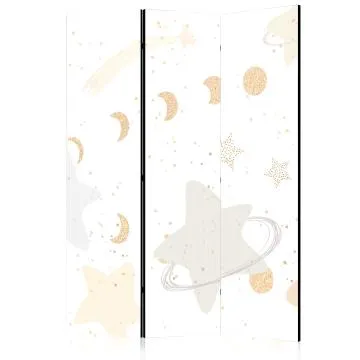 Parawan akustyczny Dla dzieci 135x172 cm 3-częściowy biały