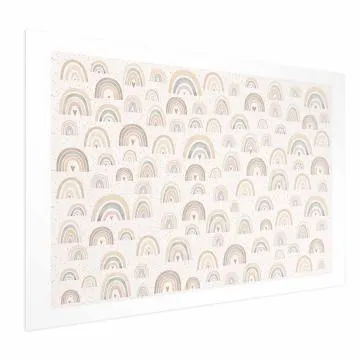 Plakat Tęcze i serca 42x29,7 cm bez ramy z marginesem