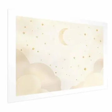 Plakat Rozgwieżdżona noc 30x21 cm bez ramy z marginesem