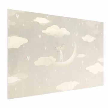 Plakat Myszka na księżycu 42x29,7 cm bez ramy bez marginesu