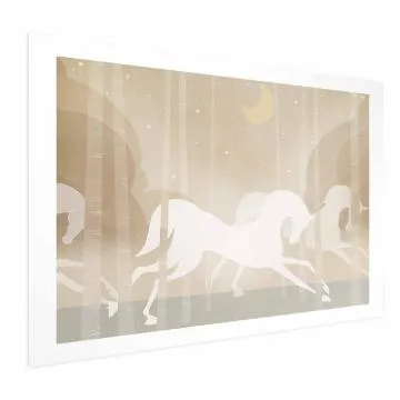 Plakat Pędzące rumaki 90x60 cm bez ramy z marginesem