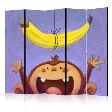 Parawan jednostronny Dla dzieci 225x172 cm 5-częściowy wielokolorowy