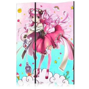 Parawan akustyczny Dla dzieci 135x172 cm 3-częściowy szary