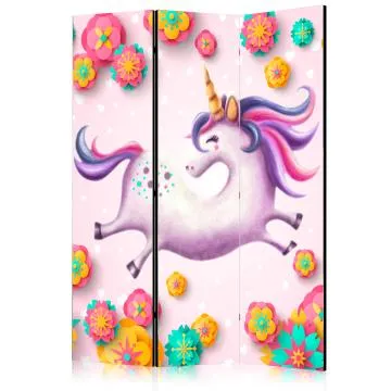 Parawan akustyczny Dla dzieci 135x172 cm 3-częściowy biały