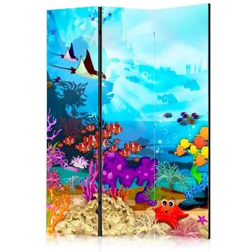 Parawan jednostronny Dla dzieci 135x172 cm 3-częściowy biały