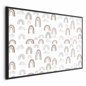 Plakat Tęcza po deszczu 42x29,7 cm z ramą czarną bez marginesu